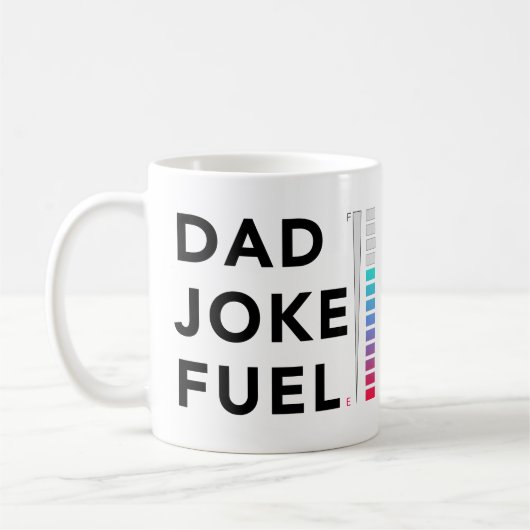 Vater Joke Fuel Meter Funny Vathers Day Kaffeetasse (Links)