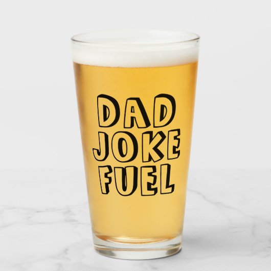 Vater Joke Fuel - Spielerisches Geschenk für Vater Glas (Vorne (Gefüllt))