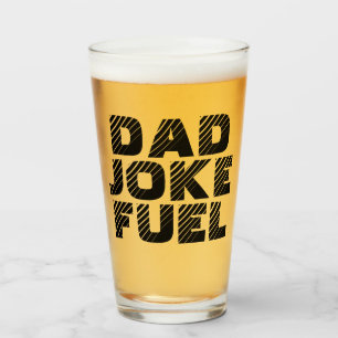 Vater Joke Fuel - Striped Retro Geschenk für Vater Glas