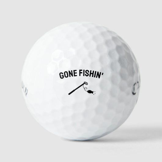 Vater Joke Gone Fishin' Golfball (Vorderseite)