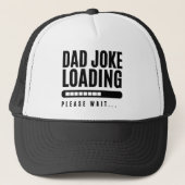 Vater Joke Loading Bitte warten Truckerkappe (Vorderseite)