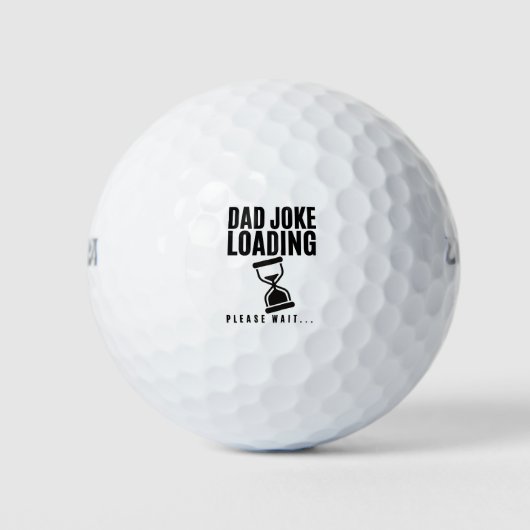 Vater Joke Loading Bitte warten Vatertag Golfball (Vorderseite)