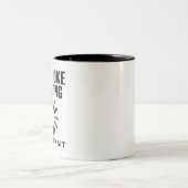 Vater Joke Loading Bitte warten Zweifarbige Tasse (Mittel)