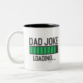 Vater Joke Loading... Zweifarbige Tasse (Links)