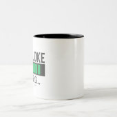 Vater Joke Loading... Zweifarbige Tasse (Mittel)
