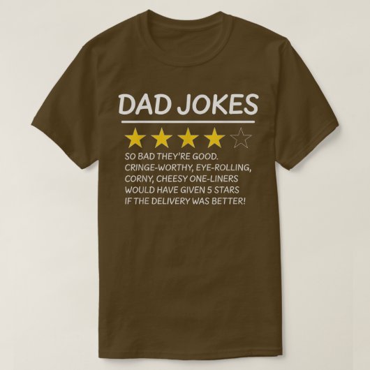 Vater Joke Review T-Shirt (Design vorne)