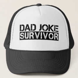 Vater Joke Survivor Funny Vatertag Truckerkappe