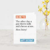 Vater Joke Typ Dreh Milch & Käse, How Dairy Karte (Gelbe Blume)