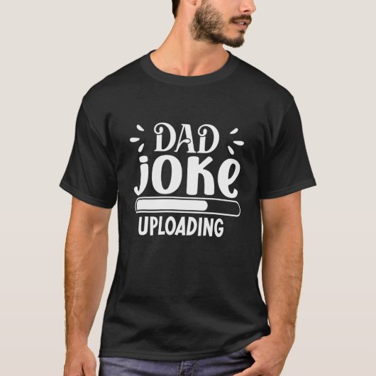 Vater Joke Upload Funny Meme Loading Men Papa Vate T-Shirt (Vorderseite)