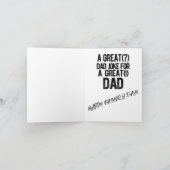 Vater Joke Vatertag Card - Pig Thinker Karte (Innenseite)