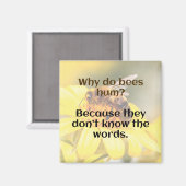 VATER JOKE: Warum hummen Bienen? Magnet (Vorderseite/Rückseite)