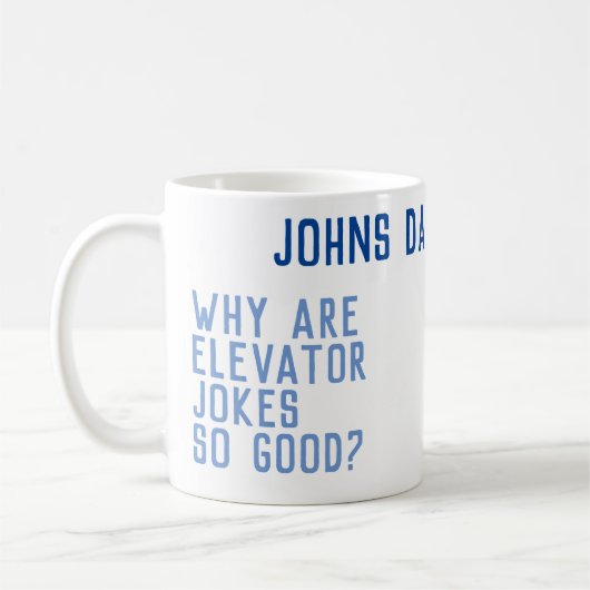 VATER JOKES 101 Vatertag BLAU Kaffeetasse (Links)