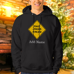 Vater Jokes Ahead Individuelle Name Text Personali Hoodie