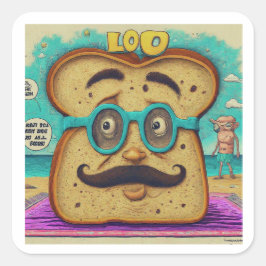 "Vater Jokes Champion" Unglaublich witzig Aufklebe Quadratischer Aufkleber