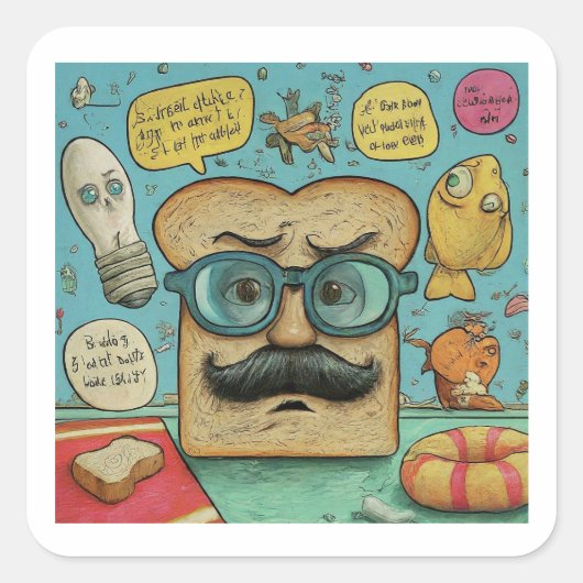 "Vater Jokes Champion" Unglaublich witzig Aufklebe Quadratischer Aufkleber (Vorderseite)