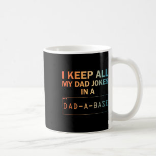 Vater Jokes Design for Men Vater Datenbank Vater J Kaffeetasse