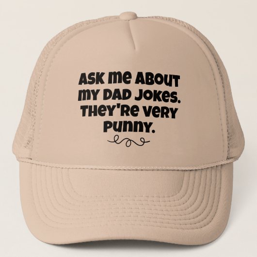 Vater Jokes Funny Hat Truckerkappe (Vorderseite)
