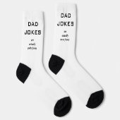 Vater Jokes Funny Novelty Spaß Caption Amusing Socken (Rechts)