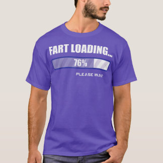 Vater Jokes Furz Laden Bitte warten lustige Vater' T-Shirt