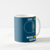 Vater Jokes Graph Chart Funny Vater Kaffeetasse (VorderseiteRechts)