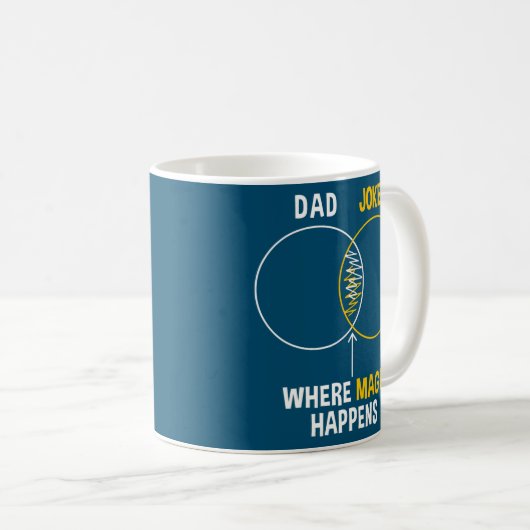 Vater Jokes Graph Chart Funny Vater Kaffeetasse (VorderseiteRechts)