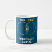 Vater Jokes Graph Chart Funny Vater Kaffeetasse (Links)