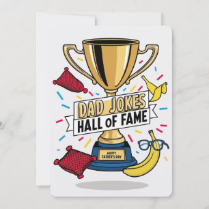 Vater Jokes Hall of Fame - Vatertag Card Einladung