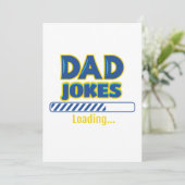 Vater Jokes Loading Feiertagskarte (Stehend Vorderseite)