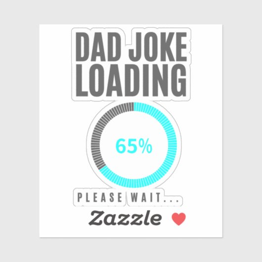 Vater Jokes Loading Funny Vathers Day Papa Jokes Aufkleber (Blatt)