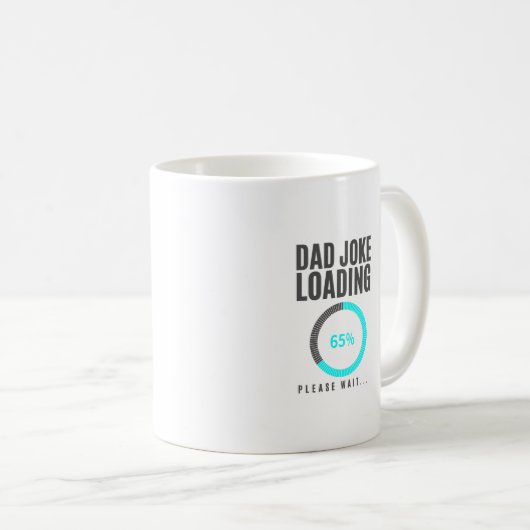 Vater Jokes Loading Funny Vathers Day Papa Jokes Kaffeetasse (VorderseiteRechts)