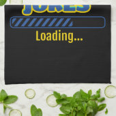 Vater Jokes Loading Geschirrtuch (Gefaltet)