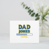 Vater Jokes Loading Postkarte (Stehend Vorderseite)
