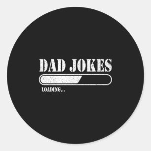 Vater Jokes Loading Premium Runder Aufkleber