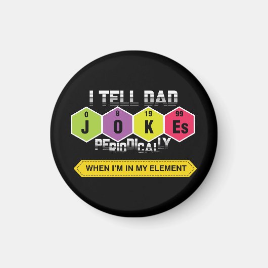 Vater Jokes | Periodische Tabelle | Wissenschaft | Magnet (Vorne)