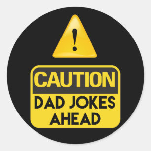 Vater Jokes Runder Aufkleber
