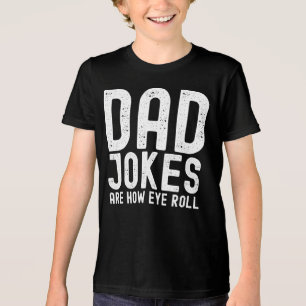 Vater Jokes sind, wie Eye Roll Funny Vathers Tag Z Tri-Blend Shirt