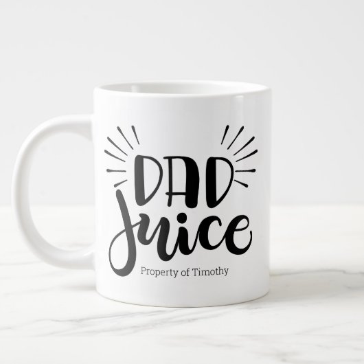 Vater Juice. Personalisierter Schlamm - Jumbo 20oz Jumbo-Tasse (Links)
