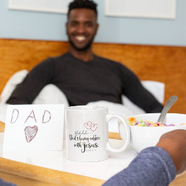 VATER-KAFFEE MIT JESUS Christlicher, ruhiger Zeita Kaffeetasse