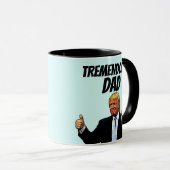 VATER KAFFEE TASSE, FUNNY DONALD TRUMP TASSE (VorderseiteRechts)