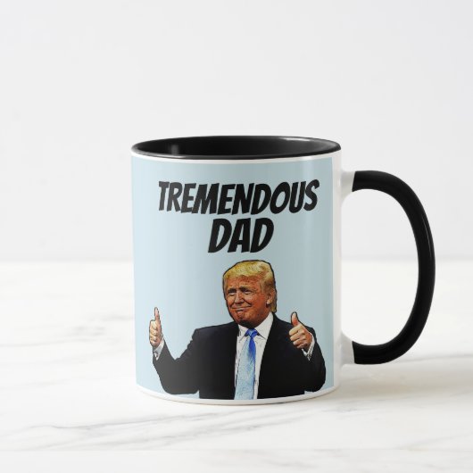 VATER KAFFEE TASSE, FUNNY TRUMP VATER'S DAY TASSE (Rechts)