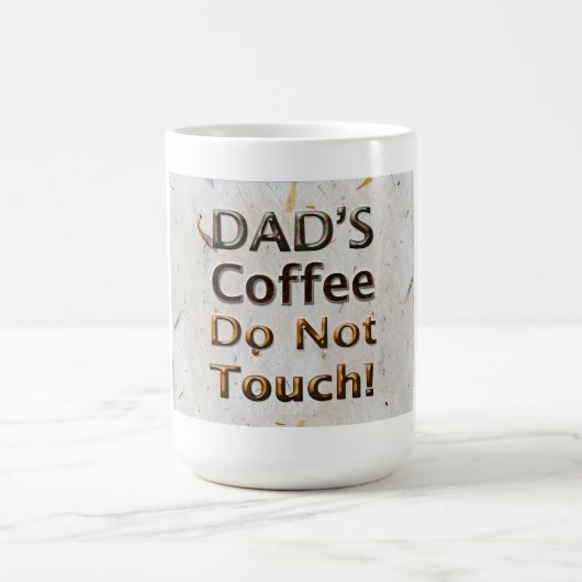 Vater-Kaffee "tun nicht Touch " Kaffeetasse (Mittel)