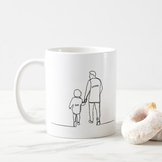 VATER KAFFEETASSE (Mit Donut)
