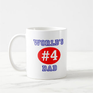 Vater-Kaffeetasse das #4 der Welt Kaffeetasse