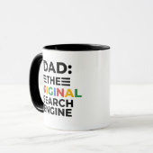 Vater-Kaffeetasse - Originale Suchmaschine Lustige Tasse (Vorderseite Links)