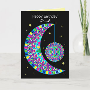 Vater Kaleidoskop Abstrakt Moon Karte