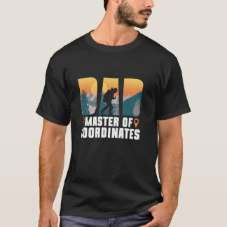Vater - Kapitän der Koordinaten - Geocaching Geoca T-Shirt