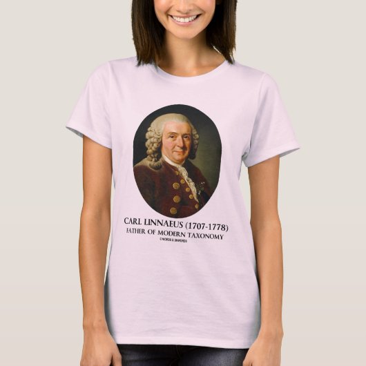 Vater Karls Linnaeus der modernen Taxonomie T-Shirt (Vorderseite)