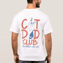 Vater-Katze-Club-Shirt, Lustiges Katze-Vater-Gesch