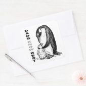 Vater kennen das Beste Quadratischer Aufkleber (Umschlag)