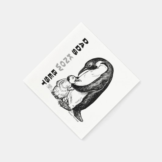 Vater kennen das Beste Serviette (Ecke)